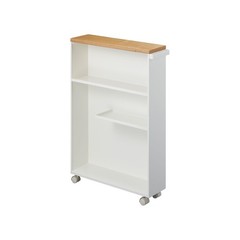 Yamazaki Home TOWER Slim Rolling Storage Cart – Narrow Bathroom Storage Cabinet