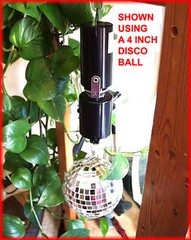 CEILING TURNER and DJ DISCO BALL MOTOR up to 30 days on a D size Battery Quietly