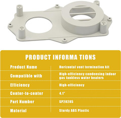 SP20285 Horizontal Vent Termination Kit with Screws for Tankless Gas Water Heate