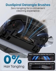 eufy E25 Omni Robot Vacuum and Mop Combo, 20,000 Pa Suction and accessory kit