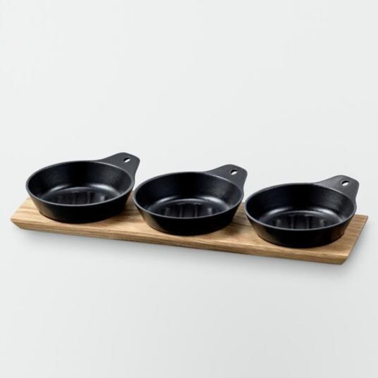 VERMICULAR Mini Skillet 3 Piece Set and Tray Shallow and Deep Type JAPAN NEW