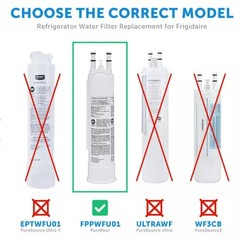 New Water Filter Compatible with For Frigidaire FPPWFU01 PWF-1 Water Filter 1/2X