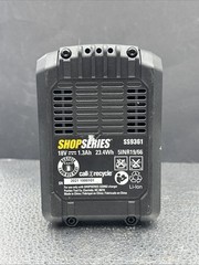 SHOPSERIES SS9361 18V 1.3Ah lithium-ion (Li-ion) battery pack.