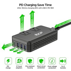 230W Voltage Converter 240V/220V to 120V/110V International Power Converter