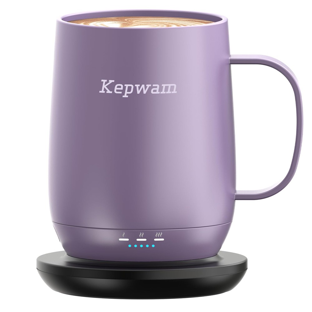 Self Heating Coffee Mug T2 16oz Smart Heated Mug 149°F Temp Control Battery