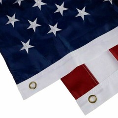 US American Flag Heavy Duty Luxury Embroidered Stars Sewn Stripes Grommets Nylon
