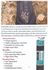 DeWitt Filter Fabric (multiple weights and sizes)