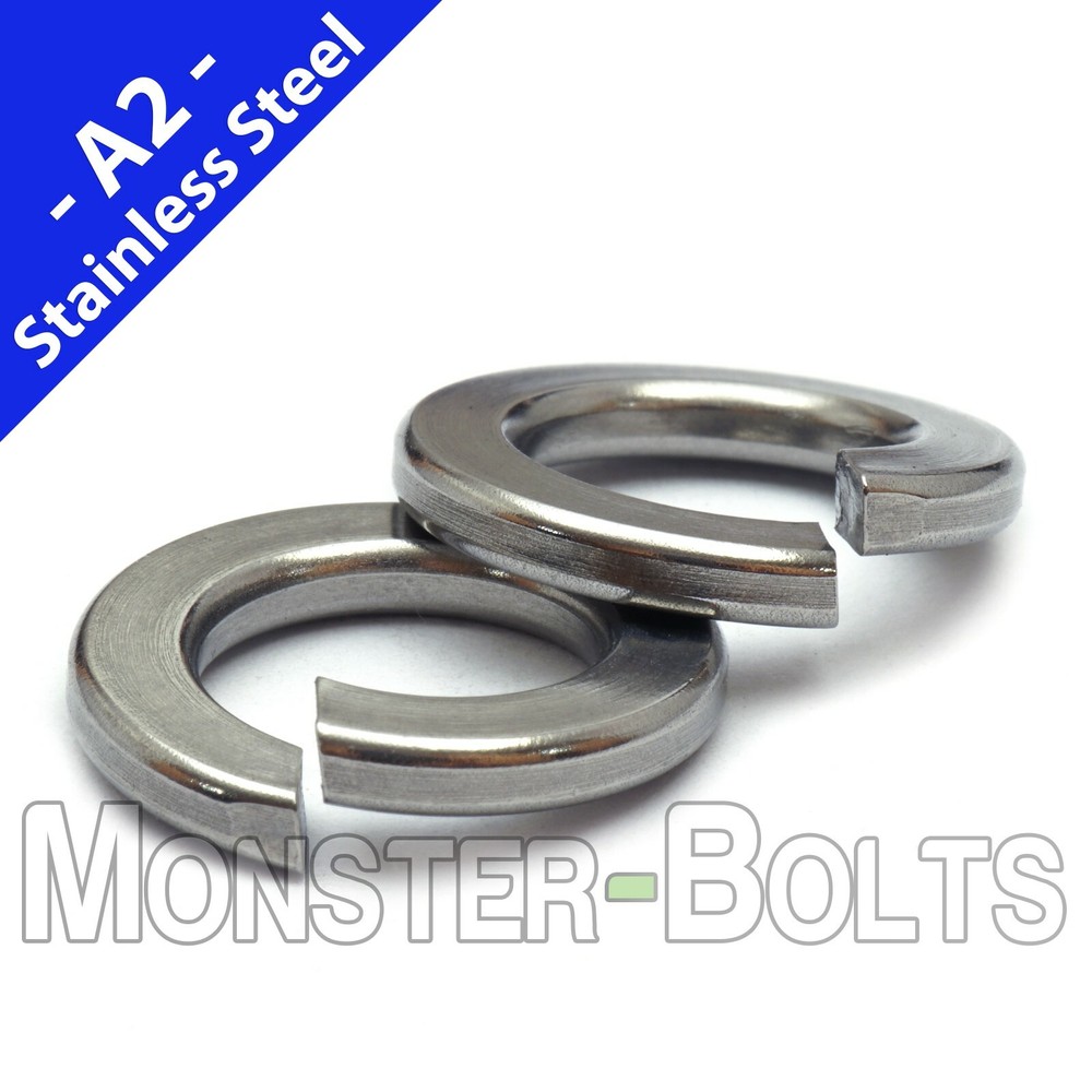 Metric Stainless Steel Split Lock Washers DIN 127B – M2 M2.5 M3 M4 M5 M6 M8 M10