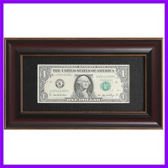 Paper Money Holder Dollar Bill Display Currency Frame, Easel Stand & Wall Hanger
