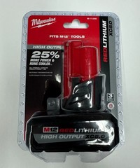 Milwaukee 48-11-2450 M12 RedLithium HIGH OUTPUT 5.0Ah XC5.0 Battery Pack