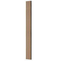 4 Pcs Acoustic Wood Wall Slat Panels 7.9″x94.5″ Sound Absorbing Modern Light Oak