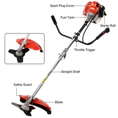 52CC 2-Stroke Gas String Trimmer & Brush Cutter Straight Shaft Weed Eater Multi