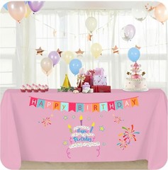 Customized Rectangle Tablecloth with Logo Personalized Table Cloth for Events