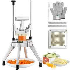 VEVOR 1/4” Vegetable Dicer Commercial Fruit Slicer Chopper French Fry Cutter