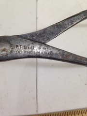 Vintage Pair of Duckbill Pliers, one is Proto 227 other unbranded duck flat nose