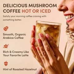 4-Pack Organic Ryze Mushroom Coffee, 30 Servings/Bag, Instant, Free Shipping