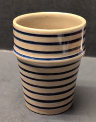 Anthropologie Moroccan Beldi Ceramic Stripe Cup 3.25″