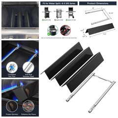 For Weber Spirit I & II 200 Grill Parts 7635 Flavorizer Bars 69785 Grill Burner