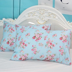 Cotton Pillow Cases Standard Size Set of 2, Flower Printed Queen Pillowcases, Pr