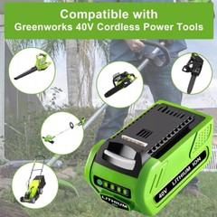 40V 5Ah For Greenworks G-MAX Lithium Battery 29472 29462 29252 20202 40 Volt
