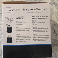 Mainstays Electric Wax Warmer Plug-In Beige 4 x 4 x 4.4 in Solid Container