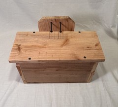 Solid Cedar Backyard Squirrel House Nesting Box – Wooden Wildlife Box- Large