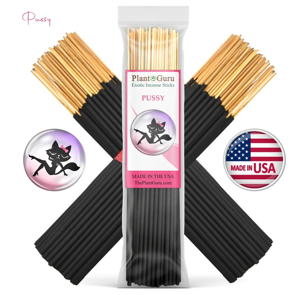 PUSSY Incense Sticks 7″ Bulk Pack Wholesale Hand Dipped Lot