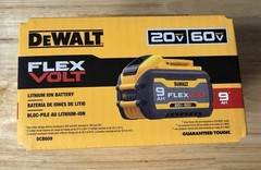 BRAND NEW UPOPENED DEWALT DCB609 FLEXVOLT 20V/60V MAX 9Ah Li-Ion Battery Yellow