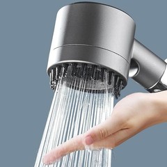 High Pressure Shower Head, Handheld shower head with 5 Filters,1.5m hose