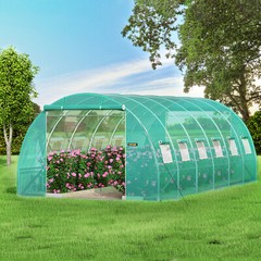 VEVOR Walk-in Greenhouse 20’x10’x7′ Hot Planter House Gardening Galvanized Frame