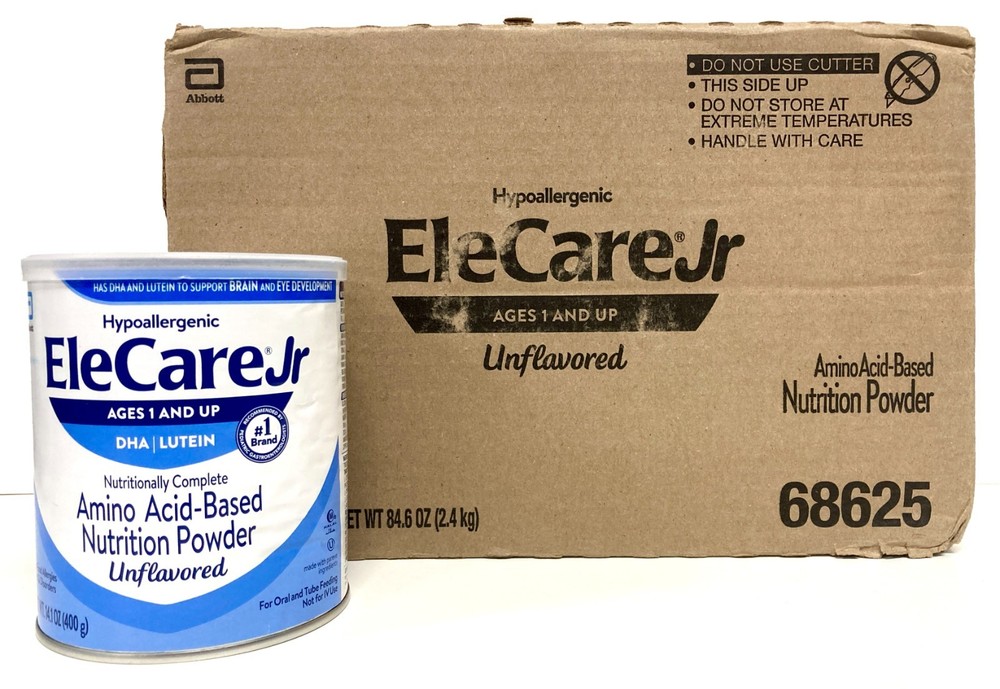 6 cans Nutrition Powder Unflavored Elecare Jr New Label Sept 2026