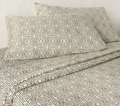 Opalhouse with Jungalow Twin/Twin XL Percale Fitted Sheet Ikat Black #8246