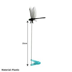 12Pcs Indoor & Outdoor Fake Dragonfly Rod Clip, Dragonfly Clip Bug Repellent, 3D