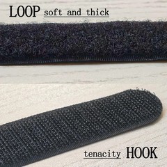24 inch Hook and Loop Cable Strap – Reusable Fastening Strap – 12 PACK 1 inch Wi