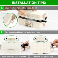 Outdoor Extension Cord safety Cover Waterproof Electrical Connection Box-US ship