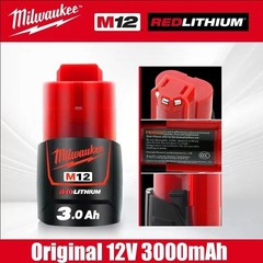 Authentic Milwaukee M12 CP3.0 3.0 Ah X2 Batteries 48-11-2430 Lithium 2-Pack