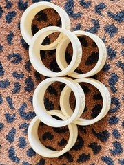Antique Chinese Ivory napkin rings set of 6