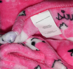 NEW Betsey Johnson 50″x70″ Soft Throw Blanket Poodle Flowers Paris Eiffel Tower
