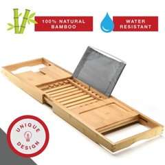 Bathtub Tray Caddy – Foldable Waterproof Bath Tray & Bath Caddy