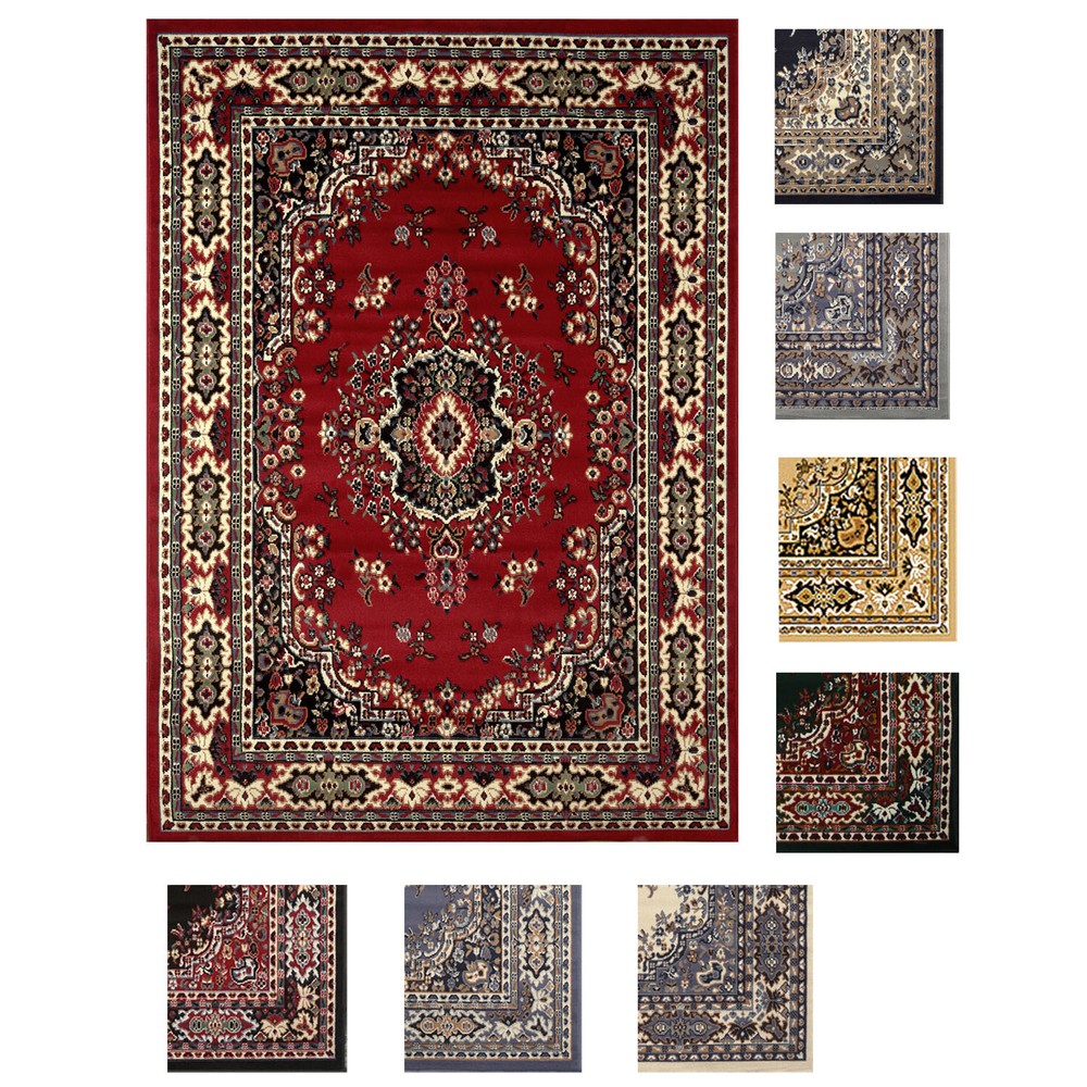 Large Traditional 8×11 Oriental Area Rug Persien Style Carpet -Approx 7’8″x10’8″