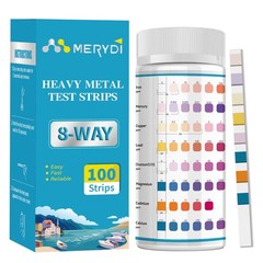 Heavy Metals Water Test Strips (8 Tests) – 100ct Home Testing Kit for…