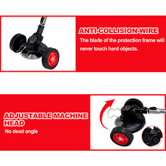 20000mAh Electric Cordless Grass String Trimmer Lawn Edger Weed Wacker Cutter