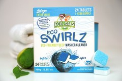 New Eco-Gals Eco Swirlz Washing Machine Cleaner, 24 Count