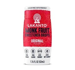 Lakanto Original Liquid Monk Fruit Extract Drops, 1.76 fl oz, 1 Count