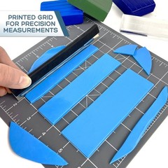 Polymer Clay Non-Stick Baking Mat Oven Safe Work Surface W/ Measuring Grid New