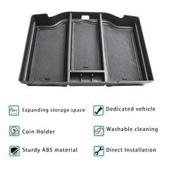 Full Center Console Organizer Compatible with 2019-2023 2024 2025 2026 Black