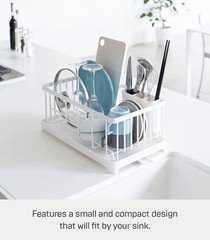 Yamazaki Home TOWER Dish Drainer Rack Space Saving Slim