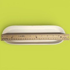 Vintage Elongated Oval Ceramic Serving Tray 3.25″x 11″