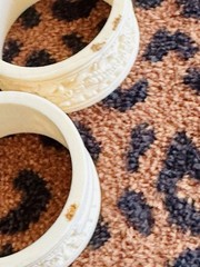 Antique Chinese Ivory napkin rings set of 6