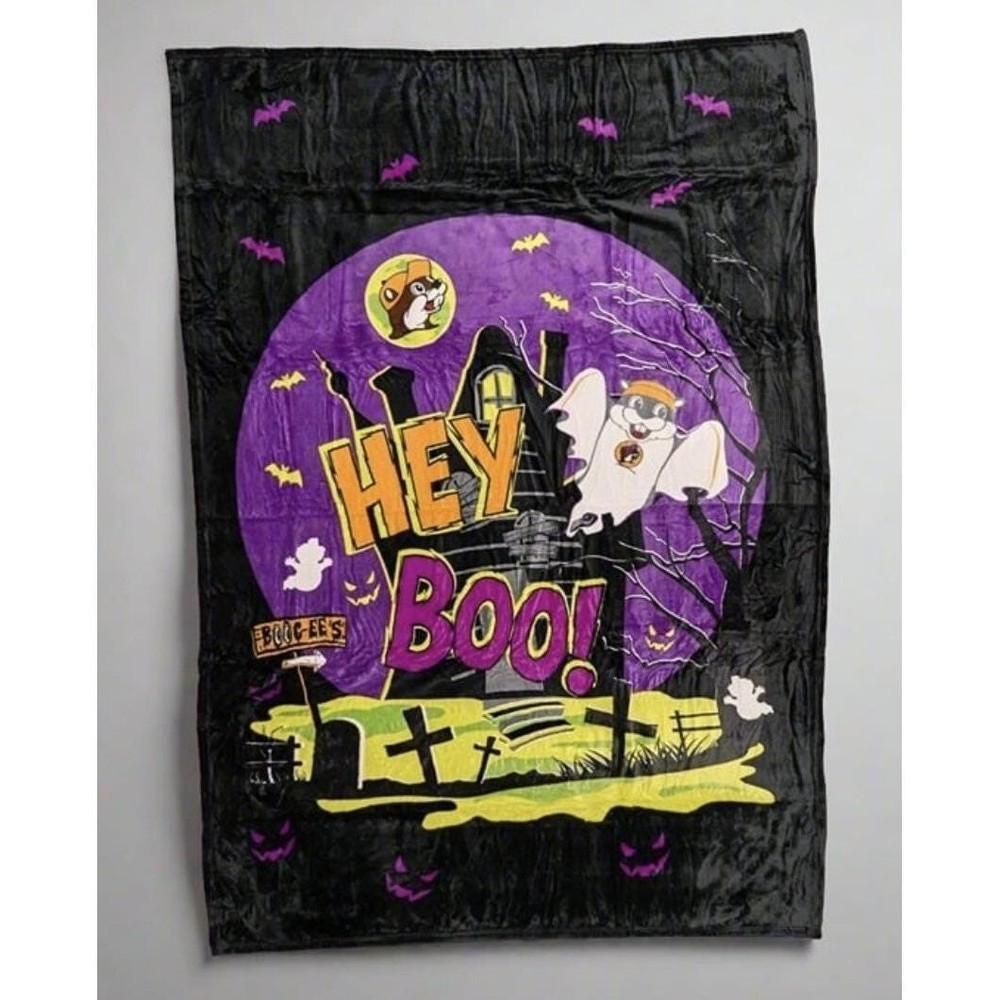 2024 Buc-ee’s “Hey Boo!” HALLOWEEN Throw Blanket TEXAS Bucees